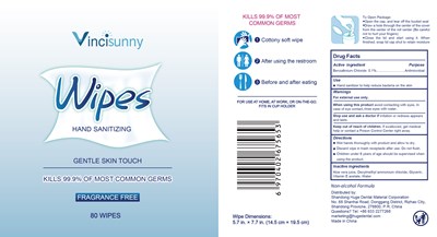 Vincisunny 80 Wipes (Vincisunny 80 Wipes)